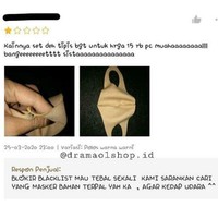 Yah malah jadi disuruh pakai masker dari bahan terpal kan.. Bisa-bisa auto bengek deh kalo pake masker yang itu sih. Foto: Instagram/@dramaolshop.id