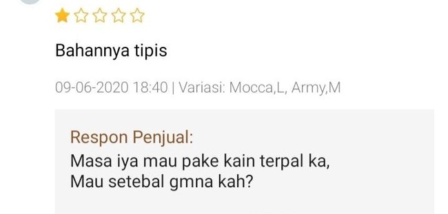 Disaranin pakai kain terpal lagi kan jadinya.. Foto: Twitter/@txtdarionlshop