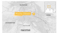 Lokasi Gunung Muchu Chhish ada di jajaran terpencil Pegunungan Karakoram, Pakistan utara dengan tinggi 7.453 MDPL (Foto: CNN)