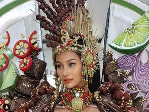 Bikin Laper, Ini Gaun Sate Ayam Wakil Indonesia di Miss Grand International