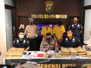 2 Pengedar Narkoba Ditangkap di Jakbar, 23 Kg Ganja Disita