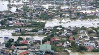 Banjir parah terjadi di Cagayan, kawasan utara Filipina akibat Topan Vamco. (Ace Morandante/Malacanang Presidential Photographers Division via AP)