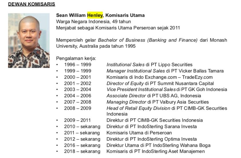 Sean William Henley/Dok Prospektus Indosterling Technomedia