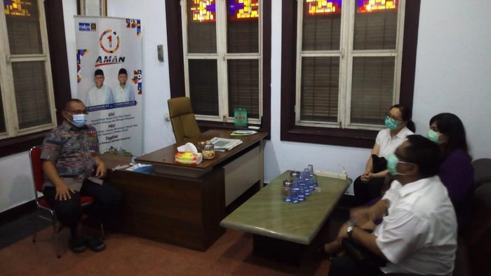 Akyar bertemu Suryani di Posko Pemenangan (Datuk-detikcom)