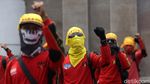 Buruh Tolak UU Cipta Kerja Kembali Demo DPR