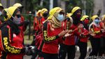 Buruh Tolak UU Cipta Kerja Kembali Demo DPR