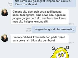 8 Isi Chat Netizen Pas Lagi Cemburu Sama Pacar, Bikin Gemas Sekaligus Ngakak