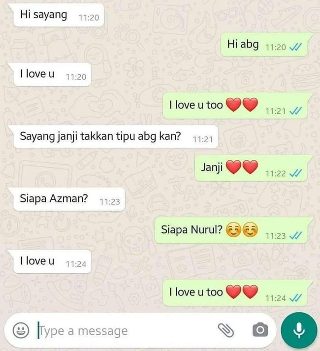 Tunggu-tunggu.. ini gimana sih jadinya? Auto nggak jadi cemburu karena sama-sama selingkuh? Sungguh luar biasa pasangan yang satu ini. Foto: Instagram/@komersial.beract
