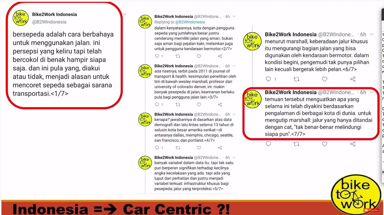 Kultwit Bike2Work Indonesia