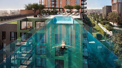 Wow, London Bakal Bikin Kolam Renang Gantung Pertama di Dunia