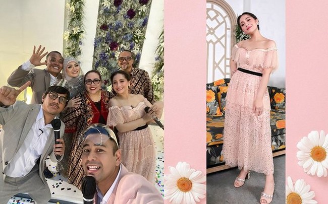 Penampilan Nagita Slavina di acara pernikahan Sule dan Natalie Holscher sempat mencuri perhatian. Foto: instagram.com/@raffinagita1717