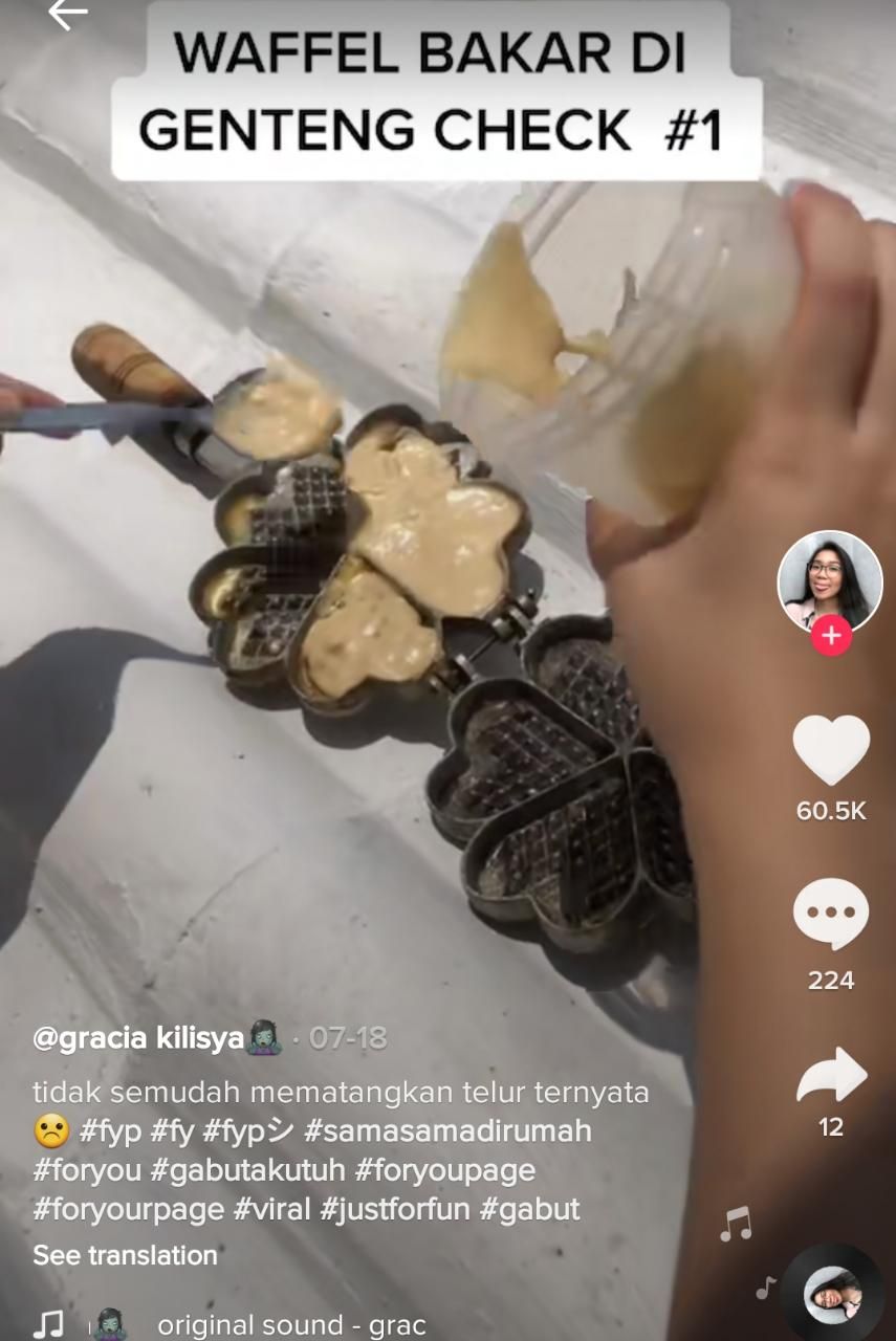 Netizen Hobi Masak di Genteng, Bikin Burger hingga Mie Goreng