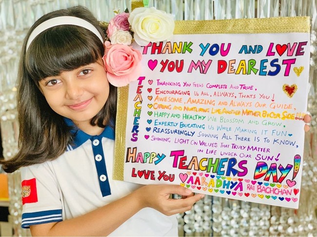 Menjadi anak pasangan terkenal Bollywood, Aaradhya sudah jadi perhatian bahkan sejak lahir. Dilaporkan bahwa gadis sembilan tahun yang lahir Mumbai tersebut sering menjadi incaran paparazzi yang cukup meresahkan sang ibu. Foto: Instagram @aishwaryaraibachchan_arb