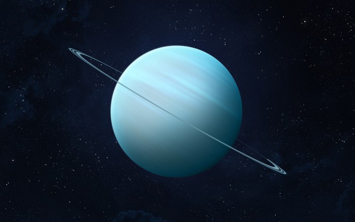 ilustrasi planet uranus