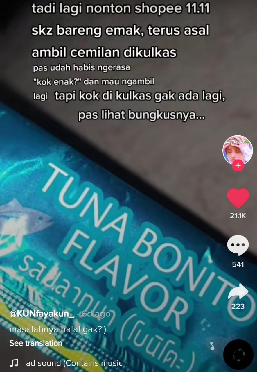 Kocak! Netizen Tak Sadar Habiskan Camilan Kucing dan Katanya Enak