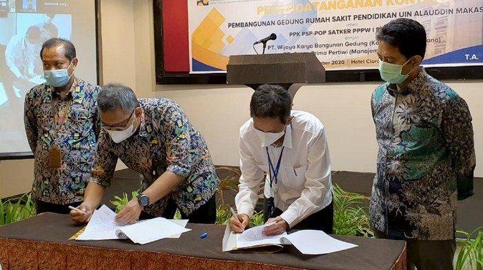 Kontrak Proyek Rumah Sakit Pendidikan UIN Alaudin Makassar PT Wijaya Karya Bangunan Gedung Tbk (WEGE) raih kontrak paket Pekerjaan Rumah Sakit Pendidikan UIN Alauddin Makassar