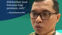 Achmad Baidowi (PPP): Masih bisa didiskusikan (soal hukuman bagi peminum, red).