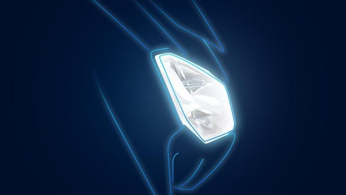 Siluet motor baru Yamaha yang meluncur pada 21 November 2020