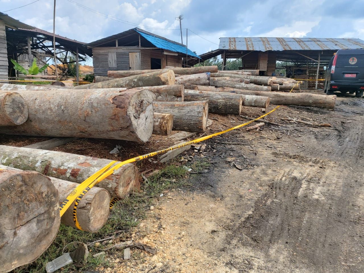 Razia sawmill ilegal di Riau (Chaidir-detikcom)