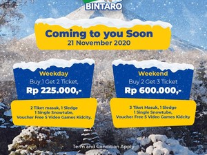 Trans Snow World Bintaro Buka Lagi, Ada Promo Buy 1 Get 1 Loh