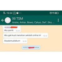 Kelamaan di rumah bikin otaknya jadi nggak bisa bekerja maksimal ya.. Mungkin dia butuh rehat sejenak. Foto: Twitter/@txtdaripelajar