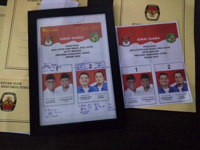 Foto surat suara Pilkada Medan yang disoroti timses Akhyar (dok. Istimewa)