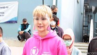 Inul Daratista saat ditemui di studio Trans TV, Kapten Tendean, Jakarta Selatan pada Kamis (19/11). Pool/Noel/detikFoto.