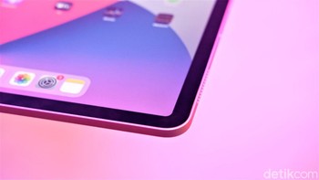 iPad Air terbaru punya bezel yang lebih tipis dari sebelumnya dan tidak memiliki tombol Home bawah layar. Foto: Adi Fida Rahman/detikINET