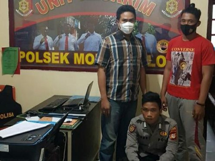 Polisi gadungan di Maros ditangkap saat apel ke rumah pacar (dok. Istimewa).