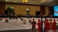 Badan Nasional Penanggulangan Bencana (BNPB) mengadakan tactical floor game (TFG) sebagai salah satu langkah antisipasi dan mitigasi bencana erupsi Gunung Merapi di Hotel Hyatt, Kamis (19/11/2020). Acara itu dibuka oleh Kepala BNPB Doni Monardo.