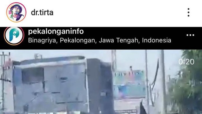 Tangkapan layar akun Instagram dr Tirta, Kamis (19/11/2020).