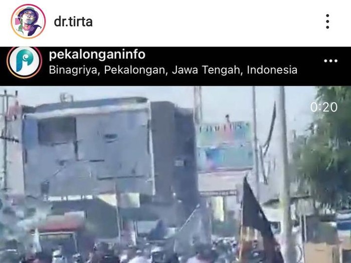 Tangkapan layar akun Instagram dr Tirta, Kamis (19/11/2020).