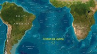 Tristan de Cunha adalah daerah yang terisolasi. Letaknya sekitar pertengahan lautan antara Afrika Selatan dan Argentina (Foto: Tristan de Cunha)