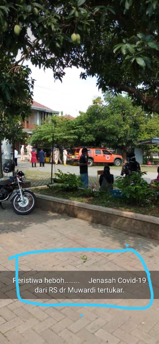 Viral jenazah pasien Corona dari RS Moewardi Solo tertukar, Kamis (19/11/2020).