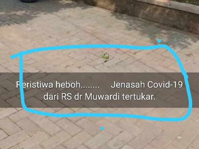 Viral jenazah pasien Corona dari RS Moewardi Solo tertukar, Kamis (19/11/2020).