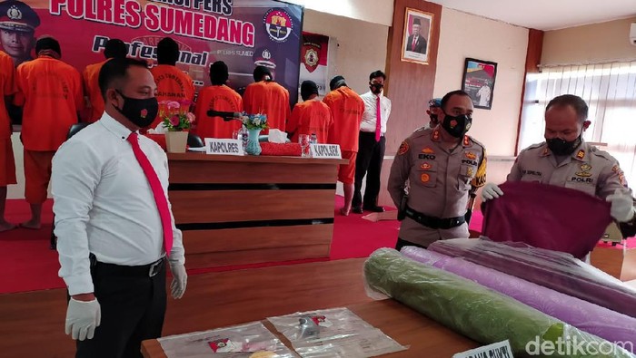 Delapan orang pencuri gonden di Sumedang ditangkap