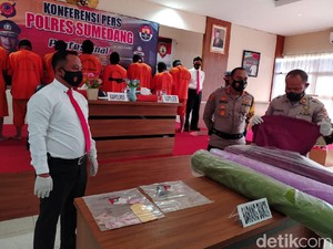 8 Pencuri Kain Gorden di Sumedang Ditangkap