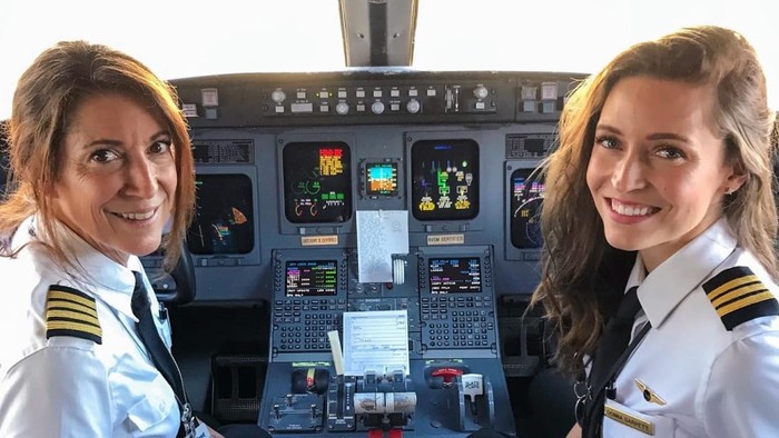 Donna Garrett pilot ibu dan anak