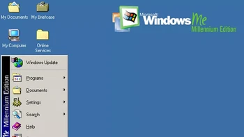 Sesuai namanya Windows ME (Millenium Edition) diluncurkan pada tahun 2000. Sistem operasi ini fokus pada pengguna rumahan dan multimedia. Windows Movie Maker pertama kali dikenalkan di Windows ME, bersama Windows Media Player dan Internet Explorer versi terbaru. Foto: The Verge