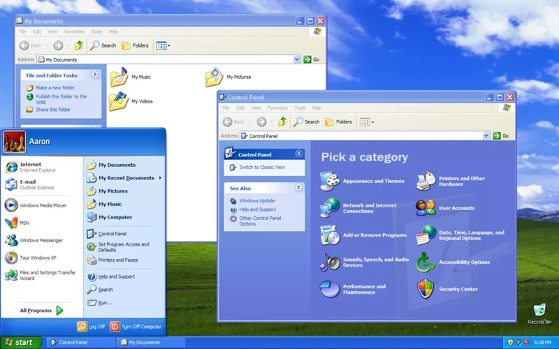 Evolusi desain Microsoft Windows