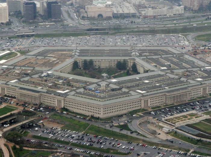 FILE - This March 27, 2008 file photo shows the Pentagon in Washington. In a first for the Pentagons push to develop defenses against intercontinental-range ballistic missiles capable of striking the United States, a missile interceptor launched from a U.S. Navy ship at sea hit and destroyed a mock ICBM in flight on Tuesday, officials said. (AP Photo/Charles Dharapak, File)