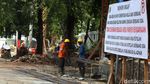 Intip Proyek Penataan PKL Higienis di Jalan Raden Patah