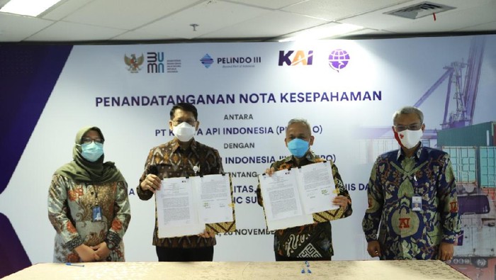 Kolaborasi Pelindo III dan KAI, Optimalkan Aset dan Inovasi Proses Bisnis