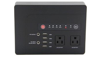 Powkey 42.000 mAh punya bermacam port input dan output, seperti empat USB A, dua buah colokan AC, dan sebuah output 12V. Untuk inputnya sendiri punya voltase 15V. Foto: Istimewa