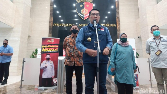 Ridwan Kamil di Bareskrim Polri