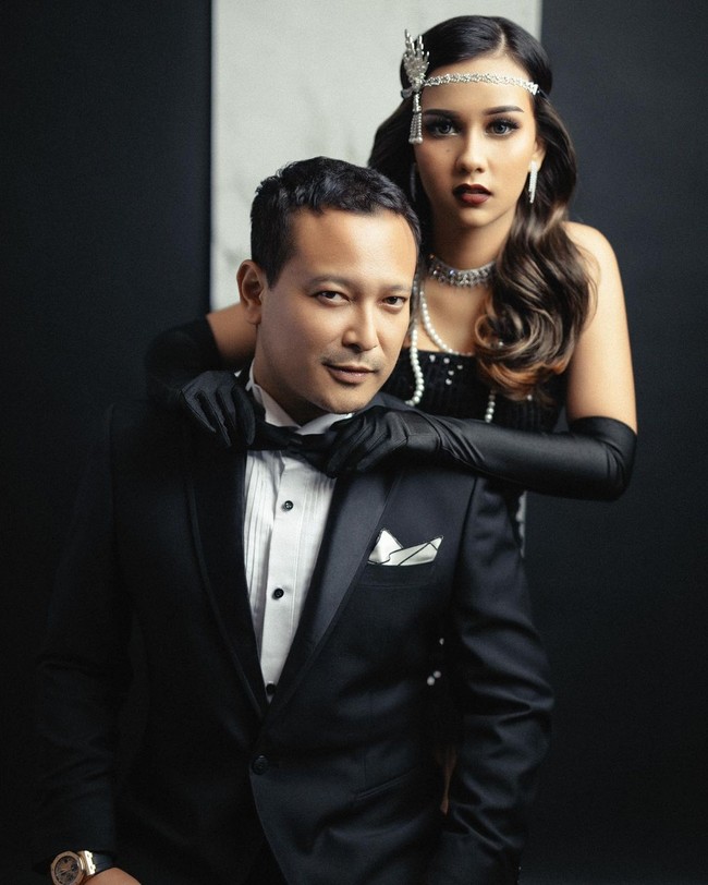 Baru-baru ini pun, Banyu dan Anastasia memamerkan potret prewedding mereka yang bertema Hollywood klasik. Foto: Banyu Biru/ Instagram