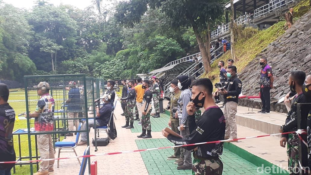 Lomba Menembak di Markas Marinir (Afzal/detikcom)