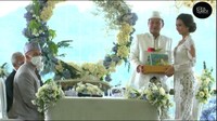Banyu Biru Djarot menikahi sang kekasih Anastasia Adamova yang merupakan pesinetron.  Foto: Istimewa