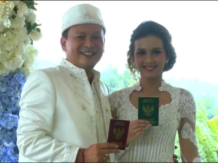 Pernikahan Bayu Biru Djarot dan Anastasia Adamova