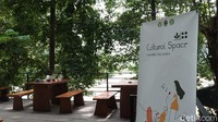 Lebih lanjut, pengunjung dapat memanfaatkan cultural space sebagai tempat untuk mengadakan kelas terbuka atau kelas alam dan ruang diskusi. (Siti Fatimah/detikcom)